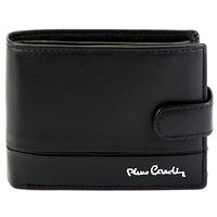 Vyriška juoda odinė piniginė su užsegimu Pierre Cardin (GG56246)