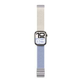 Laikrodžio dirželis Apple Watch 45–49 mm, pynimo, mėlynas/kūno AmazingThing