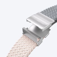Išmaniojo laikrodžio dirželis Apple Watch 42mm rožinis-pilkas 2 vnt. AmazingThing