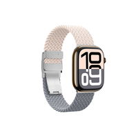 Išmaniojo laikrodžio dirželis Apple Watch 42mm rožinis-pilkas 2 vnt. AmazingThing