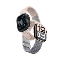 Išmaniojo laikrodžio dirželis Apple Watch 42mm rožinis-pilkas 2 vnt. AmazingThing