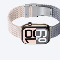 Išmaniojo laikrodžio dirželis Apple Watch 42mm rožinis-pilkas 2 vnt. AmazingThing