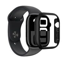 Apsauginis juodas Apple Watch 46mm dėklas Minimal AmazingThing