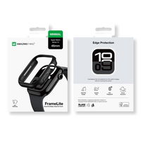 Apsauginis juodas Apple Watch 46mm dėklas Minimal AmazingThing