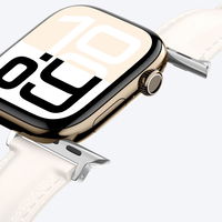 Odinė smėlio spalvos apyrankė Apple Watch 45–49 mm AmazingThing