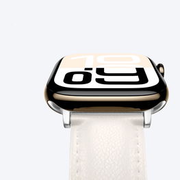 Odinė smėlio spalvos apyrankė Apple Watch 45–49 mm AmazingThing
