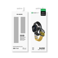 Laikrodžio dirželis Apple Watch geltonai juodas pynimo stiliaus AmazingThing
