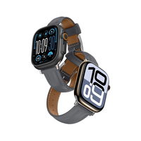Odinė pilka laikrodžio apyrankė Apple Watch 45–49 mm AmazingThing