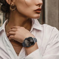 Odinė pilka laikrodžio apyrankė Apple Watch 45–49 mm AmazingThing