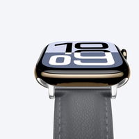 Odinė pilka laikrodžio apyrankė Apple Watch 45–49 mm AmazingThing