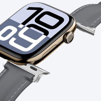 Odinė pilka laikrodžio apyrankė Apple Watch 45–49 mm AmazingThing