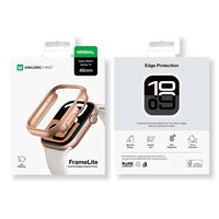 Apsauginis rožinio aukso Apple Watch 46mm dėklas AmazingThing