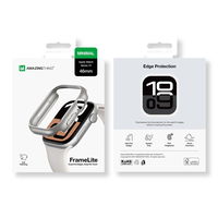 Apsauginis sidabrinis laikrodžio dėklas Apple Watch 46mm AmazingThing