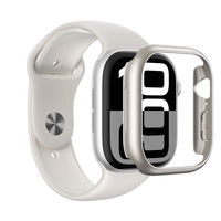 Apsauginis sidabrinis laikrodžio dėklas Apple Watch 46mm AmazingThing
