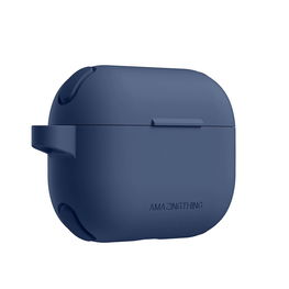 Silikoninis tamsiai mėlynas dėklas AirPods Pro 2 apsaugai AmazingThing