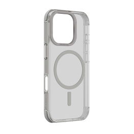 Permatomas pilkas iPhone 16 Pro Max dėklas su MagSafe funkcija AmazingThing