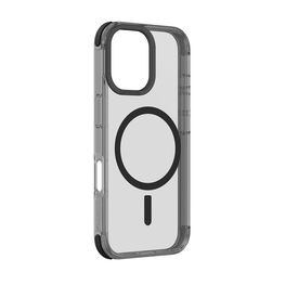 Permatomas juodas iPhone 16 dėklas su MagSafe apsauga AmazingThing