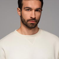 Unisex kreminis laisvalaikio kostiumas poroms iš medvilnės
