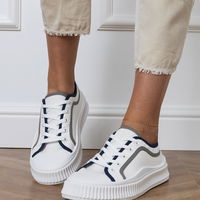 Moteriški balti laisvalaikio batai su platforma Salis (PHT64806)