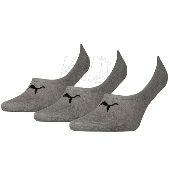 Pilkos žemos kojinės sportui 3 poros Puma (SW654753)