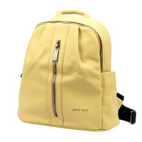 Juoda odinė kuprinė kasdienai su užtrauktuku Pierre Cardin (GG51028)