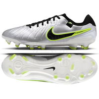 Futbolo batai balti natūralios odos FG aikštelėms Nike (SW1528118)