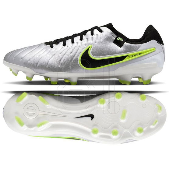 Futbolo batai balti natūralios odos FG aikštelėms Nike (SW1528118)