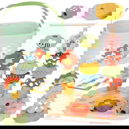 Medinė edukacinė dėžutė vaikams 5 in 1 Montessori Tooky Toy