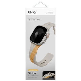Laikrodžio dirželis Apple Watch smėlio spalvos sportinis silikoninis Uniq