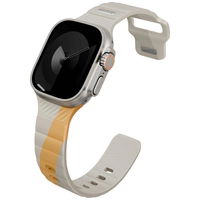 Laikrodžio dirželis Apple Watch smėlio spalvos sportinis silikoninis Uniq