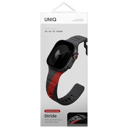 Sportinis pilkas silikoninis dirželis Apple Watch 44–49 mm Uniq Stride