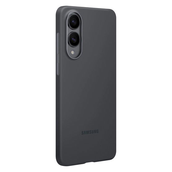 Juodas silikoninis telefono dėklas Samsung Galaxy S25 Edge apsaugai Samsung