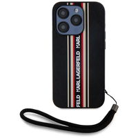 iPhone 15 Pro Max dėklas raudonas su virvele Karl Lagerfeld