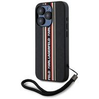 iPhone 15 Pro Max dėklas raudonas su virvele Karl Lagerfeld