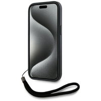 iPhone 15 dėklas raudonas su virvele Saffiano Karl Lagerfeld