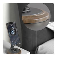 Metalinė pilka telefono laikiklio stotelė su 360° pasukimu