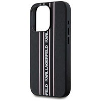 iPhone 15 Pro rožinis dėklas su dirželiu Karl Lagerfeld