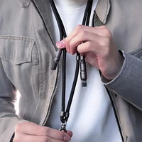 4in1 juodas įkrovimo laidas su karabinu ir greitu įkrovimu 65W