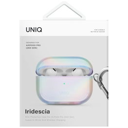 Dėklas AirPods Pro 2 balta pakabinamas su karabinu Uniq