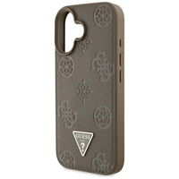 Rudos spalvos iPhone 16 dėklas su MagSafe funkcija Guess
