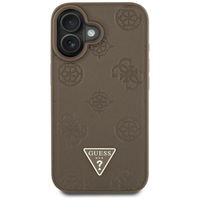 Rudos spalvos iPhone 16 dėklas su MagSafe funkcija Guess
