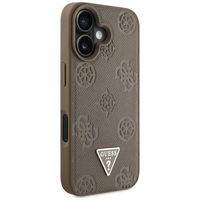 Rudos spalvos iPhone 16 dėklas su MagSafe funkcija Guess