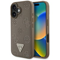 Rudos spalvos iPhone 16 dėklas su MagSafe funkcija Guess