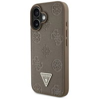 Rudos spalvos iPhone 16 dėklas su MagSafe funkcija Guess