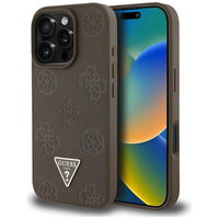 Rudos spalvos iPhone 16 Pro dėklas su MagSafe funkcija Guess