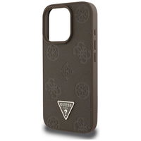 Rudos spalvos iPhone 16 Pro dėklas su MagSafe funkcija Guess