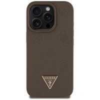 Rudos spalvos iPhone 16 Pro dėklas su MagSafe funkcija Guess