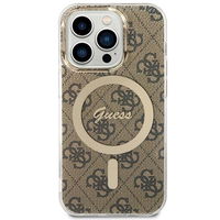 Skaidrus MagSafe dėklas iPhone 15 Pro telefonui Guess