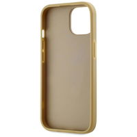 Auksinis iPhone 15 dėklas su metalo efektu Karl Lagerfeld