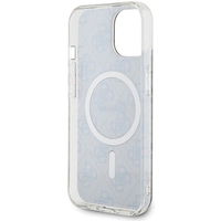 iPhone 15 Plus dėklas su MagSafe ruda apsauginė nugarėlė Guess